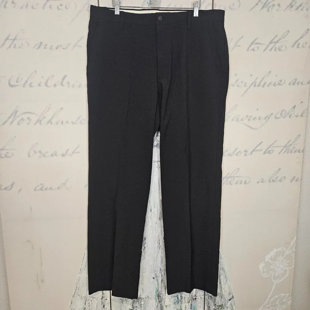 Lot of 2 FootJoy Men's Golf Pants Size 36x32 Black Beige‎